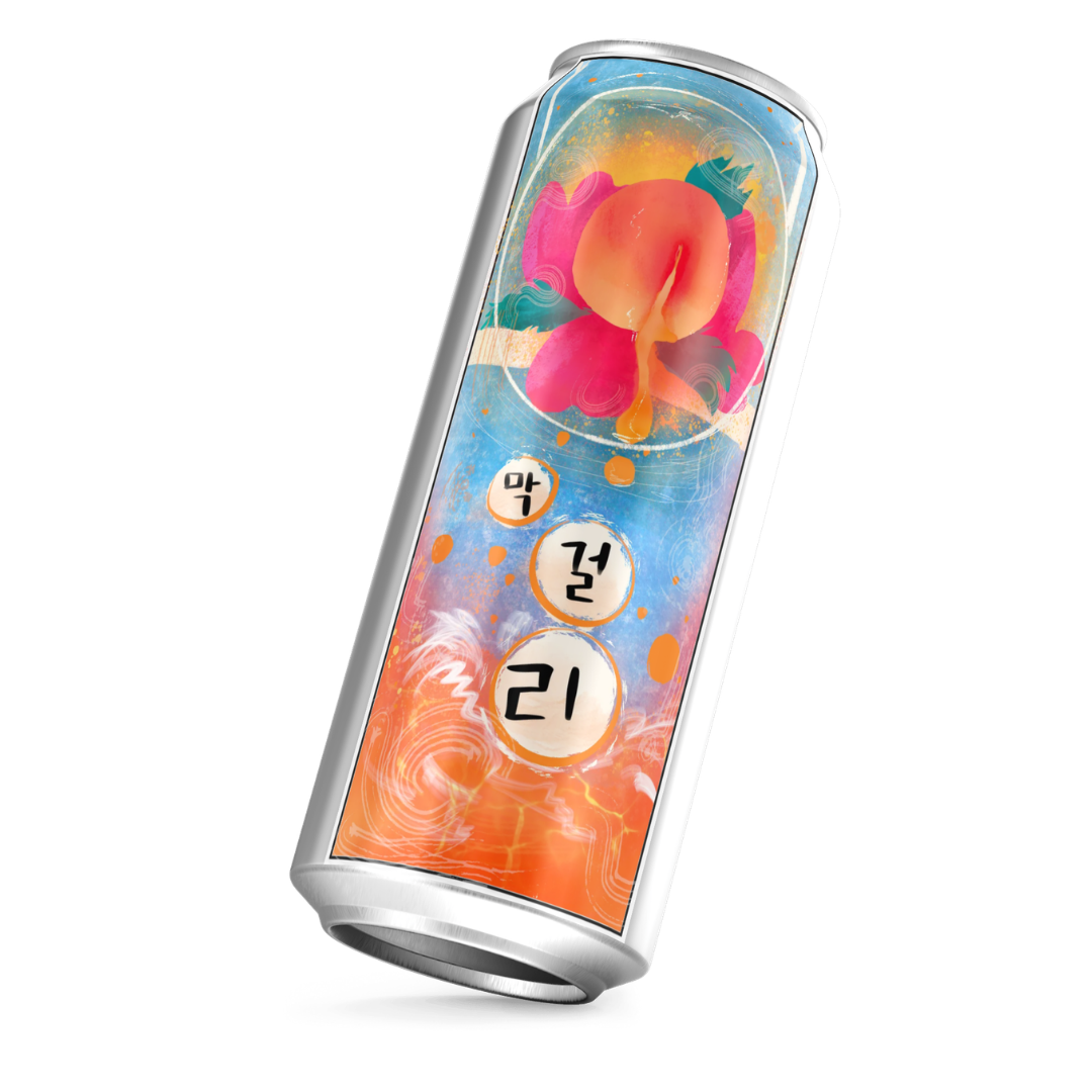 Makgeolli can — packaging still