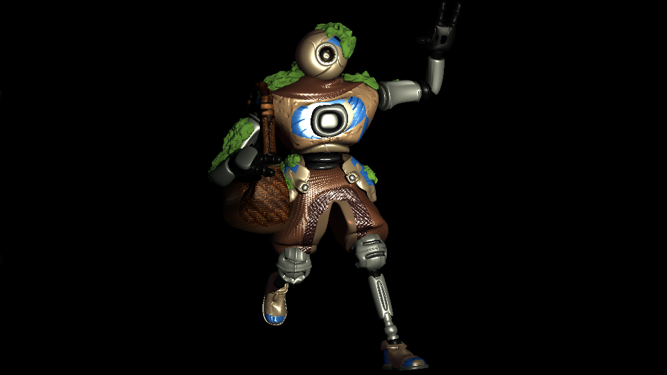 Hunter — full-body character render